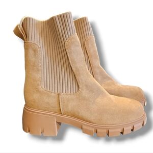 Block heel ankle boots